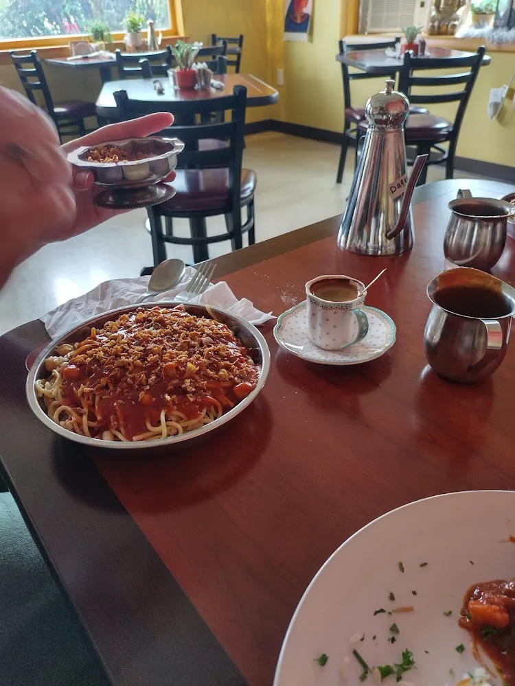Koshary with Turkish Coffee